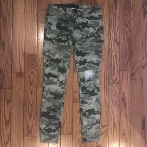Bebe Camouflage Skinny Jeans